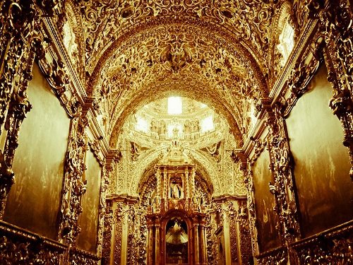 Paseo por Mexico Capilla del Rosario en Puebla